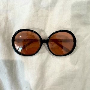 Billy Reid Abba Oversized Round Lens Sunglasses